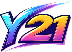 y 21 নীয়ন লোগো